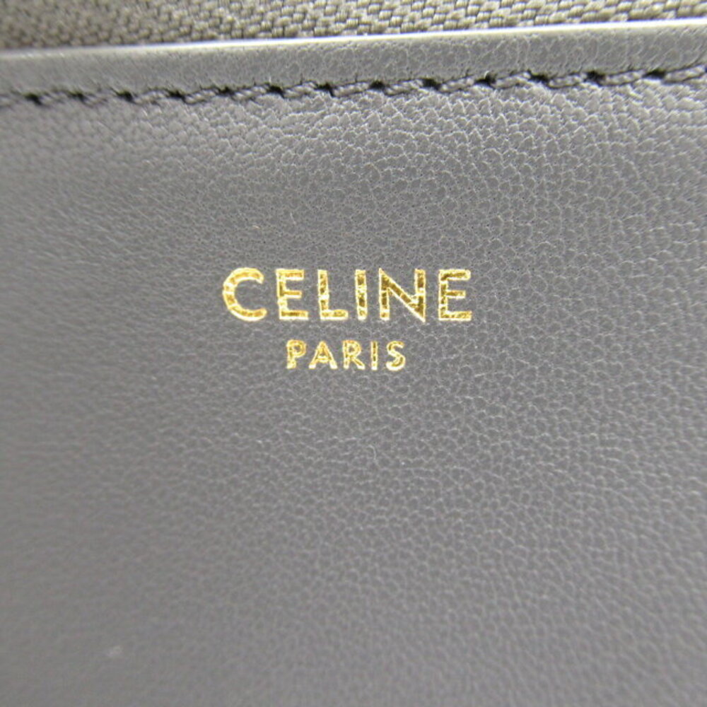 Celine Trio Shoulder Bag Leather Gray - Picture 8 of 10